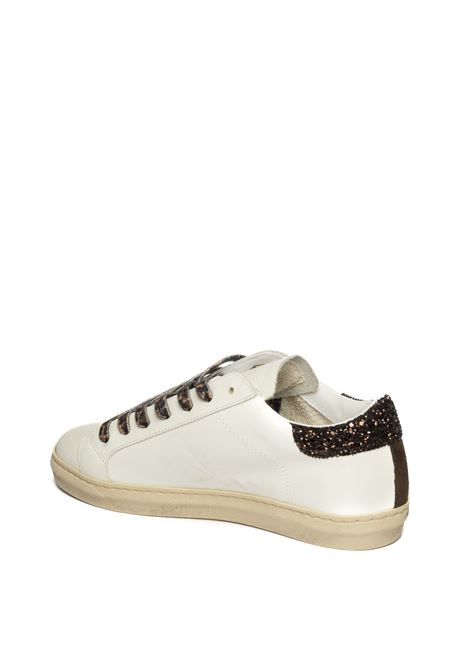Sneaker pelle bianco/marrone AMA BRAND DELUXE | SNK D4304-BIA/MARRONE